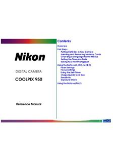 Nikon Coolpix 950 manual. Camera Instructions.